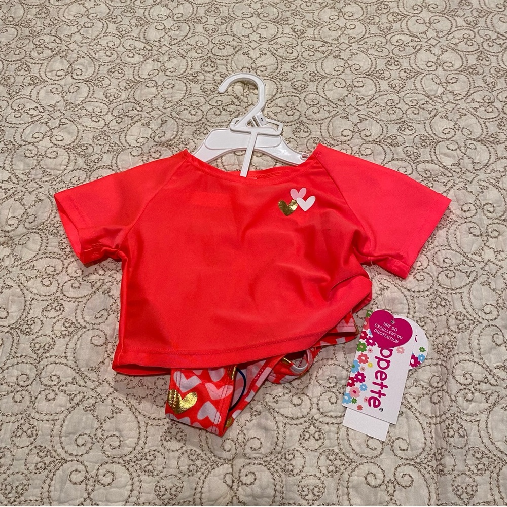 Wippette Girls 2 Piece Swim Set Size 4T